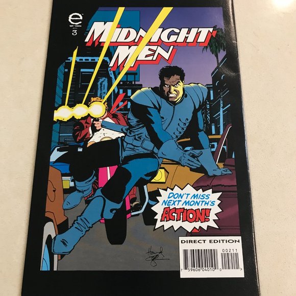 Heavy Hitters Midnight Men #2  Epic Comics 1993 - Picture 2 of 3